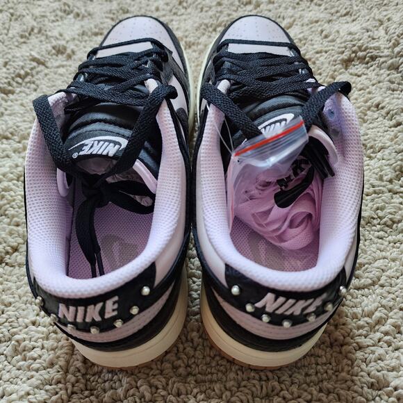 Nike Dunk Low Black Platinum Violet Croc Brand New Sz 8.5 - Picture 5 of 9